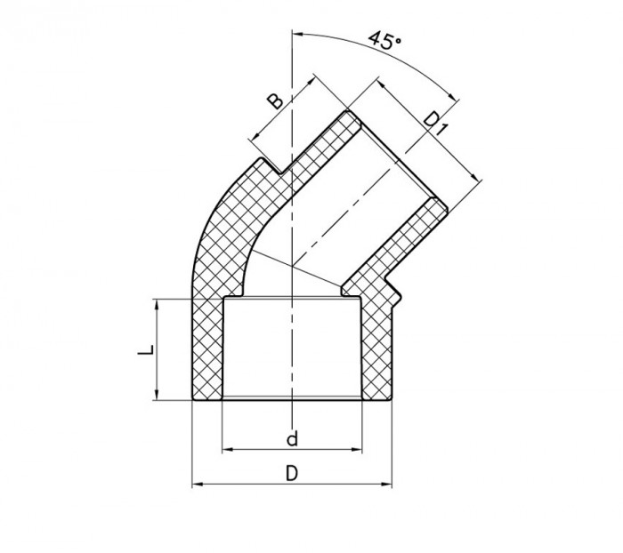 Кут Koer K0264.PRO 25 PPR 45 ВН (KP2908)