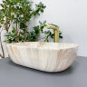 Умивальник (раковина) VBI RAVENNA TRAVERTINE GLOSSY накладний