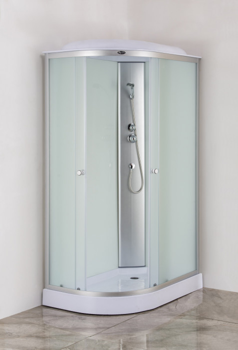 Бокс душовий без гідромасажу Mixxus WAVE SB02-120x80x215-R-FB SATIN з низьким піддоном (MI6893)