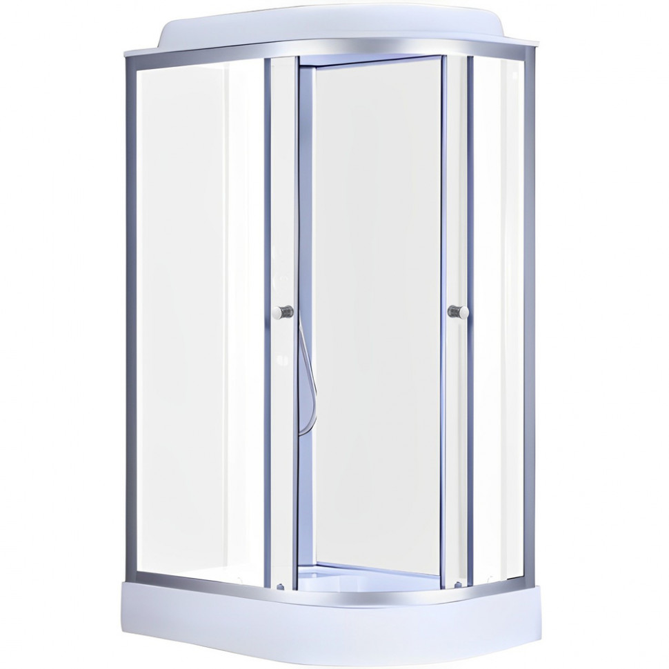 Бокс душовий без гідромасажу з низьким піддоном MIXXUS WAVE SB02-120x80x215-R-FB SATIN матове скло 4мм (MI6893)