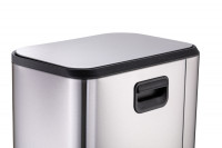 Відро для сміття з плавним закриттям прямокутне Mixxus Cubic-TC0105 SS Color 5л колір наржавійка (M