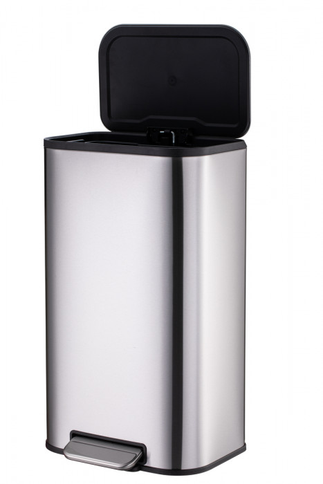 Відро для сміття з плавним закриттям прямокутне Mixxus Cubic-TC0105 SS Color 5л колір наржавійка (M