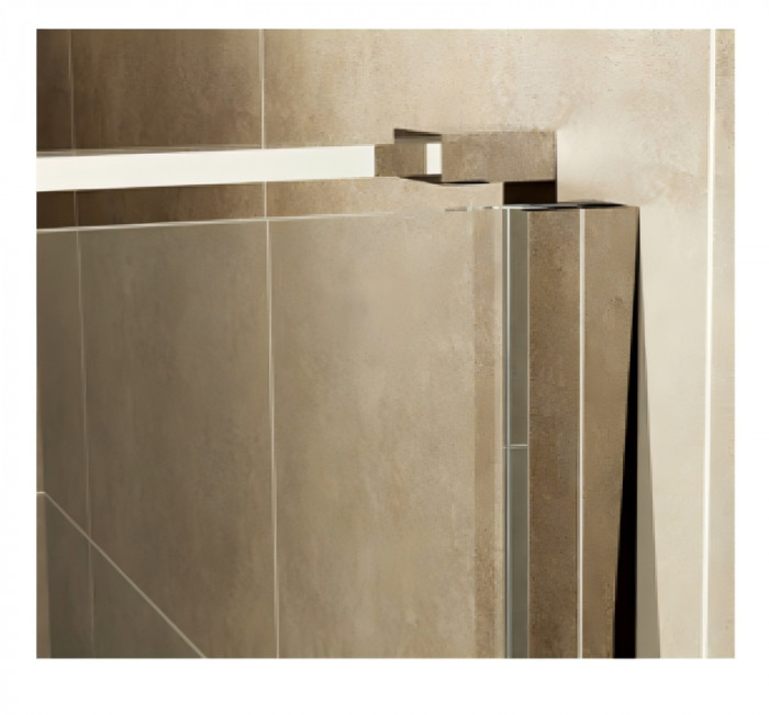 Душова кабіна без піддону Koer SR SC02-100x80x200-TR-01 прозоре скло Easy Clean 8мм, хром (KR5355)