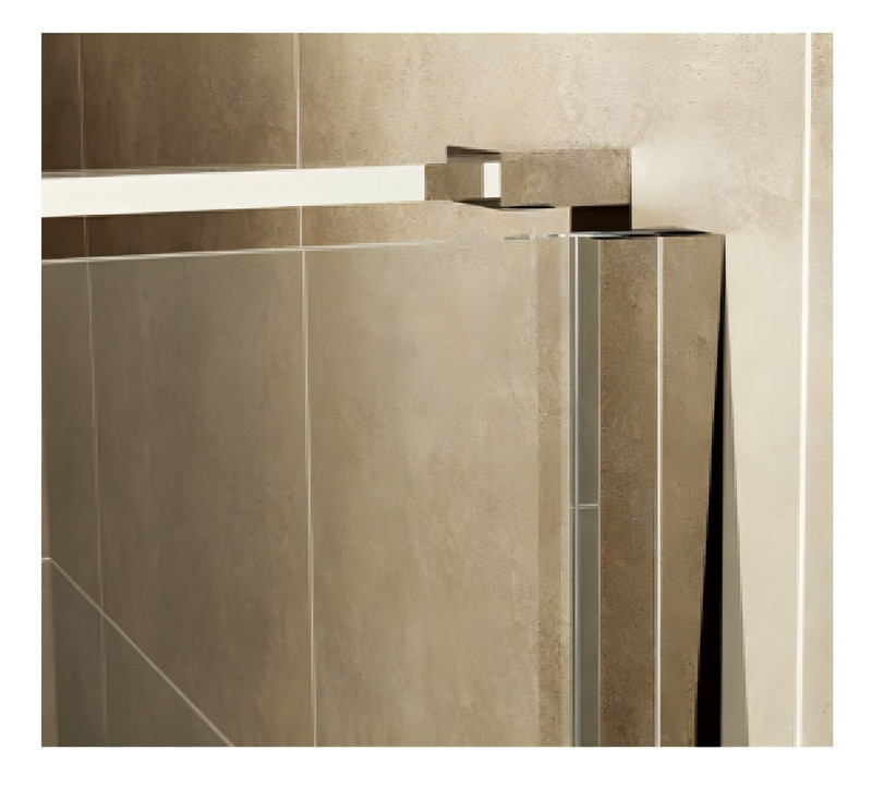 Душова кабіна без піддону Koer SR SC02-100x80x200-TR-01 прозоре скло Easy Clean 8мм, хром (KR5355)