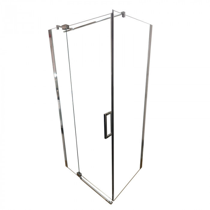 Душова кабіна без піддону Koer SR SC02-100x80x200-TR-01 прозоре скло Easy Clean 8мм, хром (KR5355)