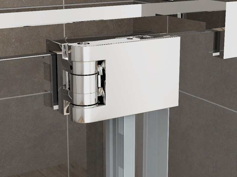 Душова кабіна без піддону Koer SR SC02-100x80x200-TR-01 прозоре скло Easy Clean 8мм, хром (KR5355)