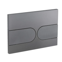 Панель змиву Koer KT-0604-07 240x160x10mm пластикова, кнопка закруглена (KR5325)