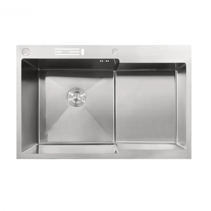 Мийка MIXXUS MH7849L-HK SS COLOR (MH7849L-HK NANO-SILVER)(3.0/0.9) з н.ст "Глибоке крило" з підст. під ножі(нерж.) (MX1935)