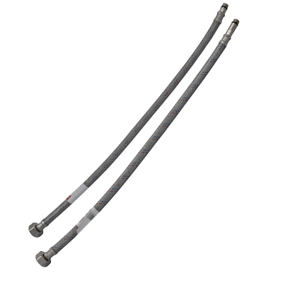 Гнучкі шланги для змішувача гайка 1/2'' - Штуцер M10 (40 см) 2 шт (силик. оболонка) Zerix (ZX3028)