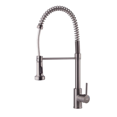 Змішувач для кухні з виливом пружина Mixxus Premium SPRING 017 GRAPHITE (MI6952)