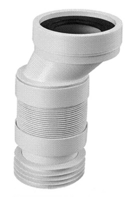 Колено-подключение эластичное к WC смещено на 40 мм. с уплотнением L-110 мм. WC-CON4AF