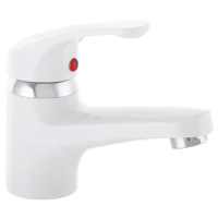 Змішувач для умивальника Plamix Afina-001 White (без підведення) (PM0684)
