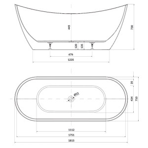Ванна Zen Double Cersanit 182x71  S301-331 