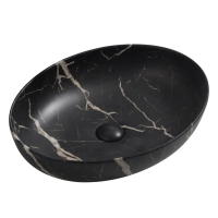 Раковина накладна MIXXUS PREMIUM ELLIPSE-0102 MARBLE 515х400х130mm (MP6552)