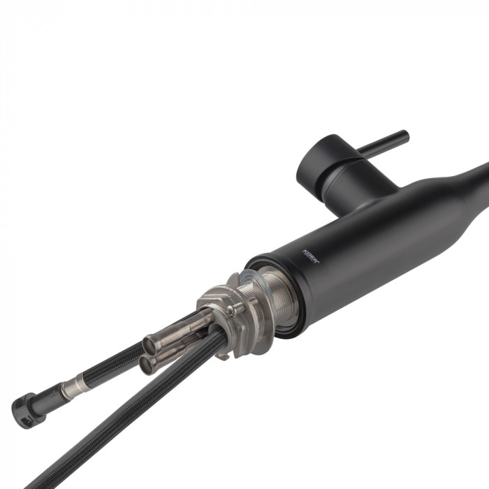 Кухонний змішувач з висувним виливом KOER KI-70004-05 (нерж. сталь) (KR3386)