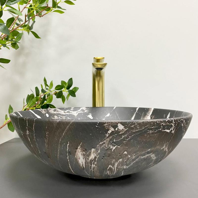 Умивальник (раковина) VBI AMALFI BLACK ONYX MATT накладний