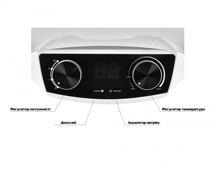 Водонагрівач "Циліндр" MIXXUS EWH-08100 ROUND DRY накопичувальний 100 л, сухий тен 2 kW (WH0610)