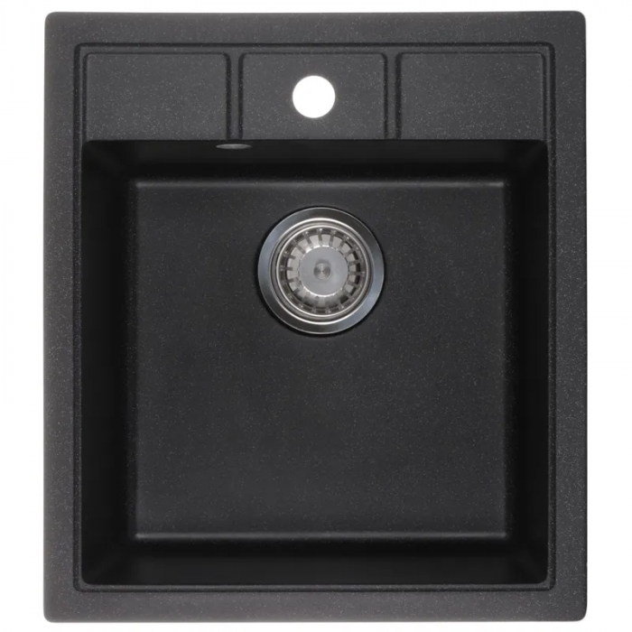 Мийка кухонна Zerix ZS-4651S-03 Чорна (ZX4564)