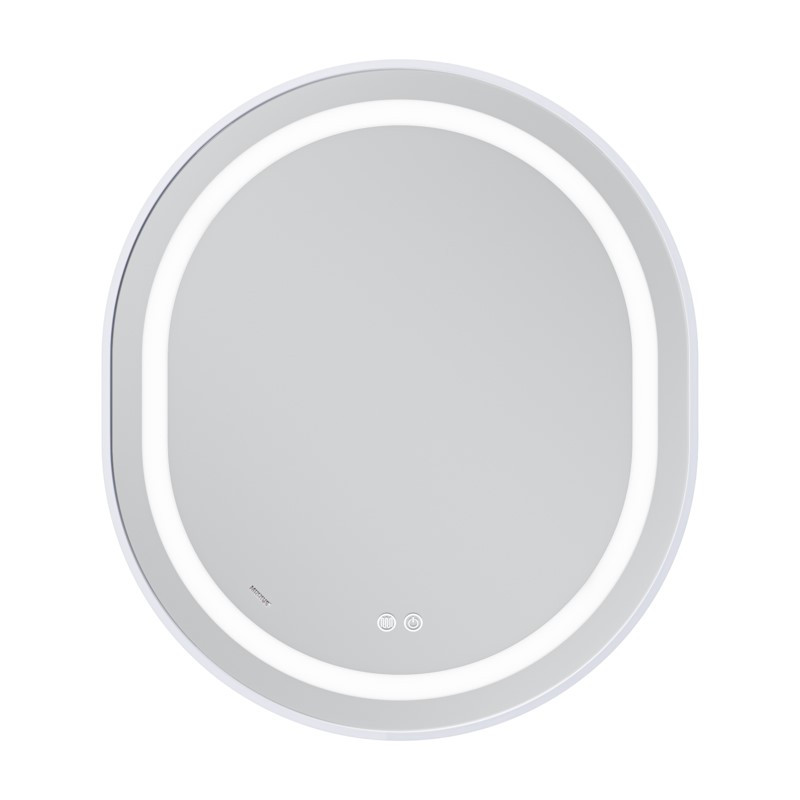Дзеркало MIXXUS PREMIUM ELLIPSE MV05-80x70-REVERSE WHITE з LED Touch, Anti-fog, димером (3-6,5kK) (MP6645)