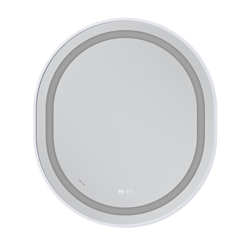 Дзеркало MIXXUS PREMIUM ELLIPSE MV05-80x70-REVERSE WHITE з LED Touch, Anti-fog, димером (3-6,5kK) (MP6645)