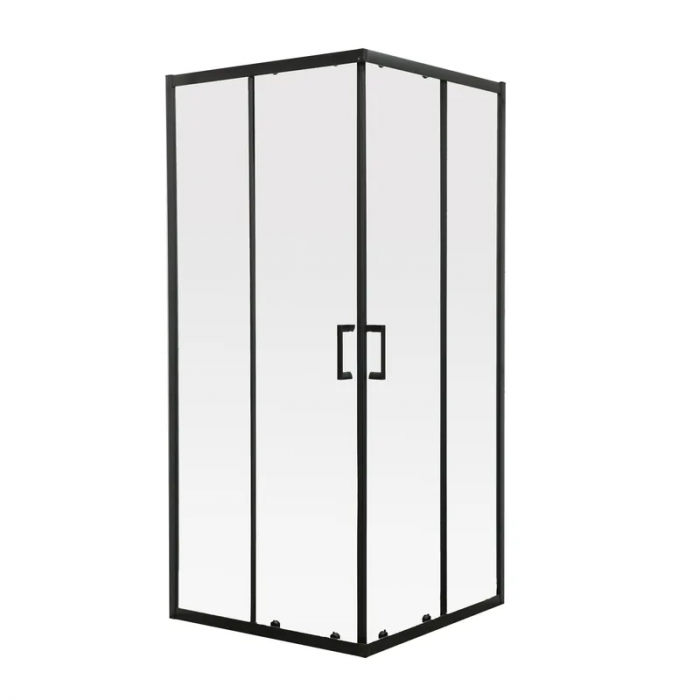 Душова кабіна без піддону Mixxus Premium DIVERSE SC02-90x90x195-TR Black прозоре скло 5мм (MI6862)