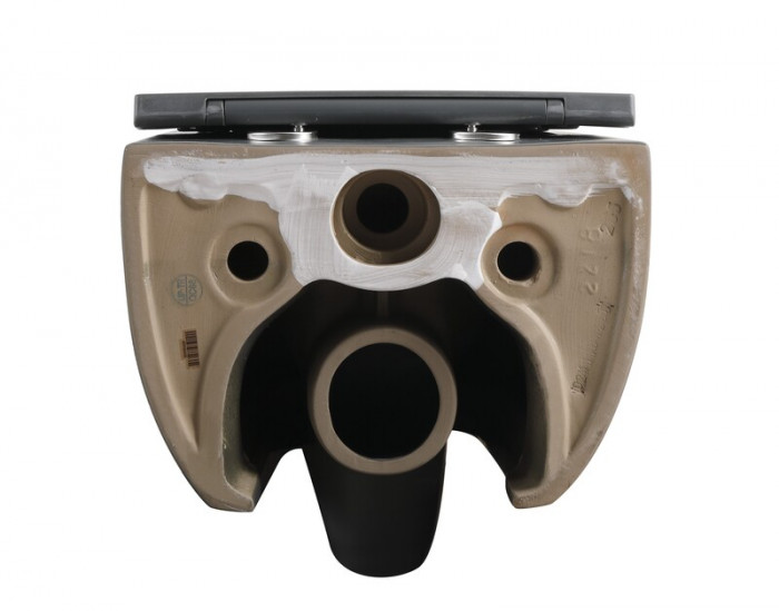 Унітаз підвісний Mixxus Premium TOPPER-0303-R GRAY 495x370x350mm система змиву RIMLESS (MP6657)