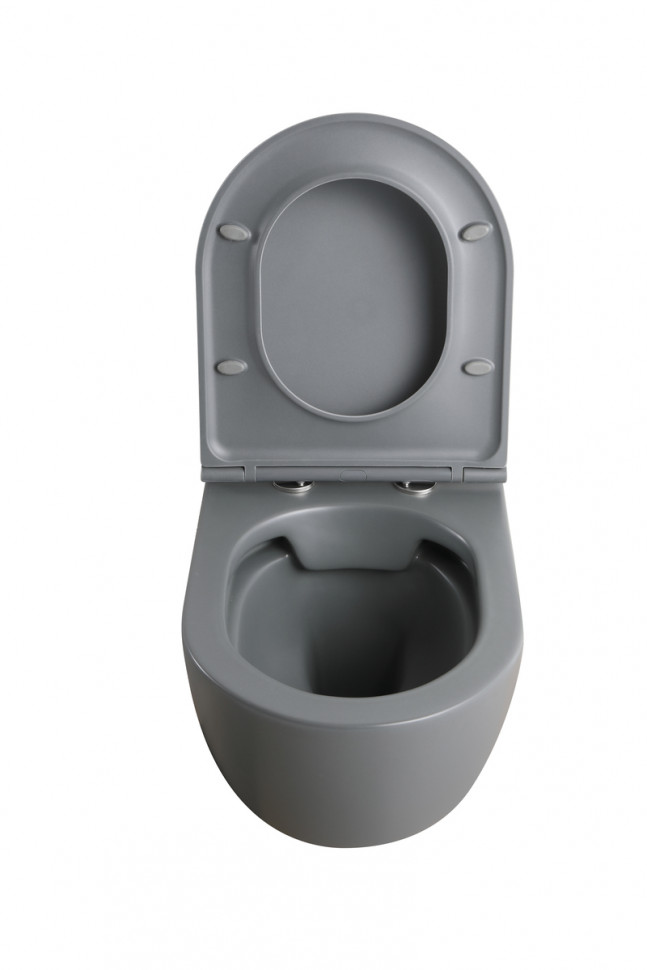 Унітаз підвісний Mixxus Premium TOPPER-0303-R GRAY 495x370x350mm система змиву RIMLESS (MP6657)