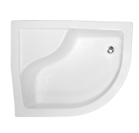 Піддон півкруглий MAXI 100x80х24/35 L лівий + ноги