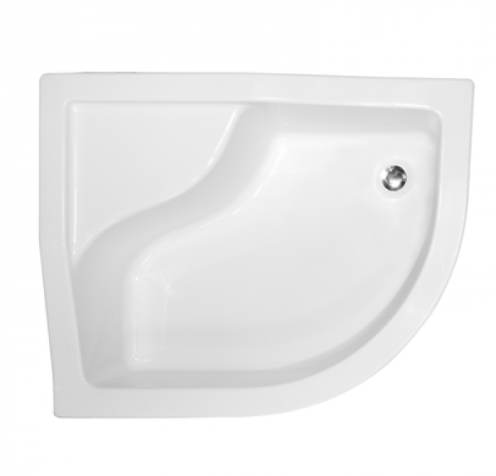 Піддон півкруглий MAXI 100x80х24/35 L лівий + ноги