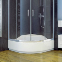 Піддон півкруглий MAXI 100x80х24/35 L лівий + ноги