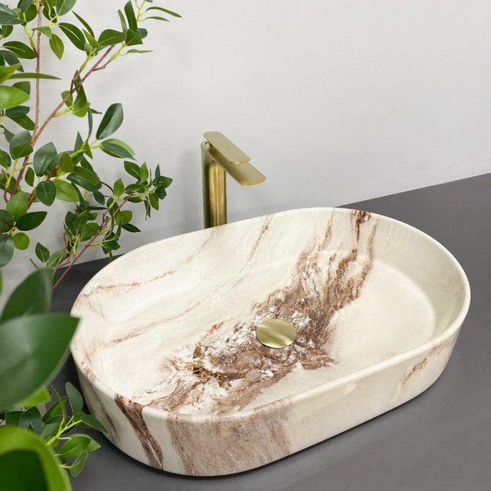 Умивальник (раковина) VBI VERONA 60 ONYX GLOSSY накладний