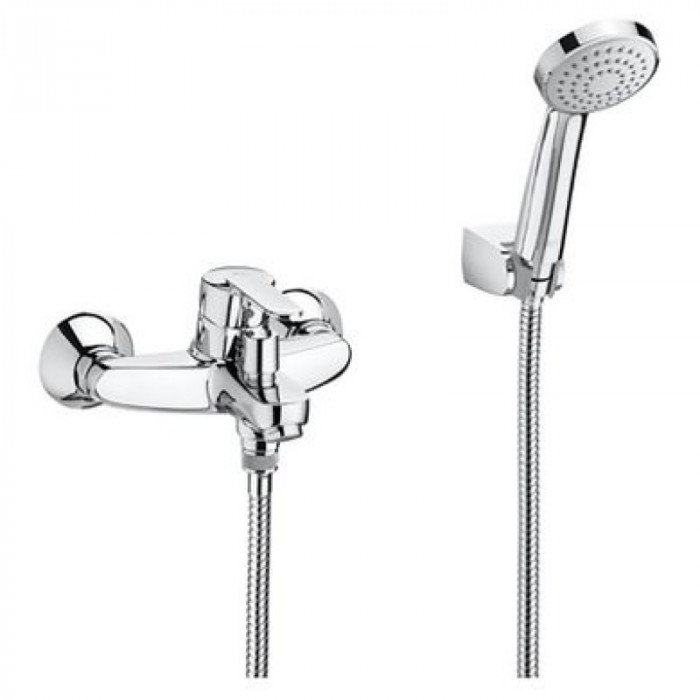 Смеситель для ванны ROCA Victoria-N однорычажный, с душевым гарнитуром, хром A5A0125C02