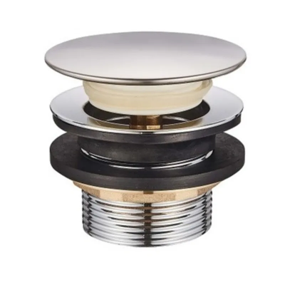 Донний клапан для ванни Mixxus POP-UP-07 автоматичний (Click-Clack) (Колір хром) 1 1/2'' (MI6141)