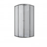 Душова кабіна з низьким піддоном Mixxus PLAIN SCT02-90x90x195-TR GRAPHITE прозоре скло 4мм (MI6901)