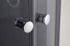 Душова кабіна з низьким піддоном Mixxus PLAIN SCT02-90x90x195-TR GRAPHITE прозоре скло 4мм (MI6901)