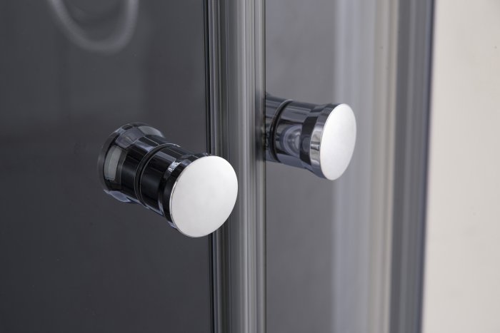 Душова кабіна з низьким піддоном Mixxus PLAIN SCT02-90x90x195-TR GRAPHITE прозоре скло 4мм (MI6901)