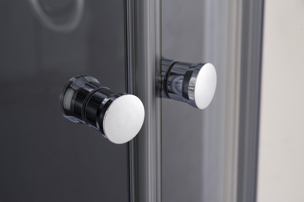 Душова кабіна з низьким піддоном Mixxus PLAIN SCT02-90x90x195-TR GRAPHITE прозоре скло 4мм (MI6901)