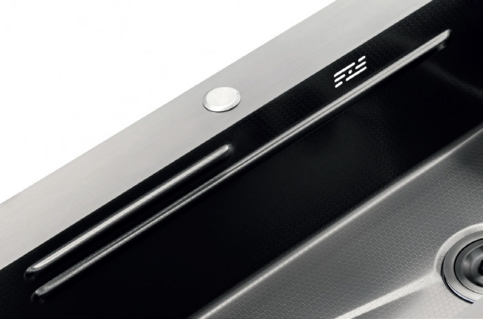 Мийка Zerix ZH7545-SET-05 DECOR NANO-SILVER (3.0/0.8) з нерж. сталі, комплект (нержавійка) (ZM5584)