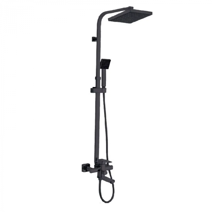 Душова колона зі змішувачем Zerix LEB16-123 Black (кол. чорний) (ZX5574)