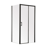 Душова кабіна без піддону MIXXUS PREMIUM DIVERSE SC03-100x80x195-TR BLACK прозоре скло 6мм (MI6866)