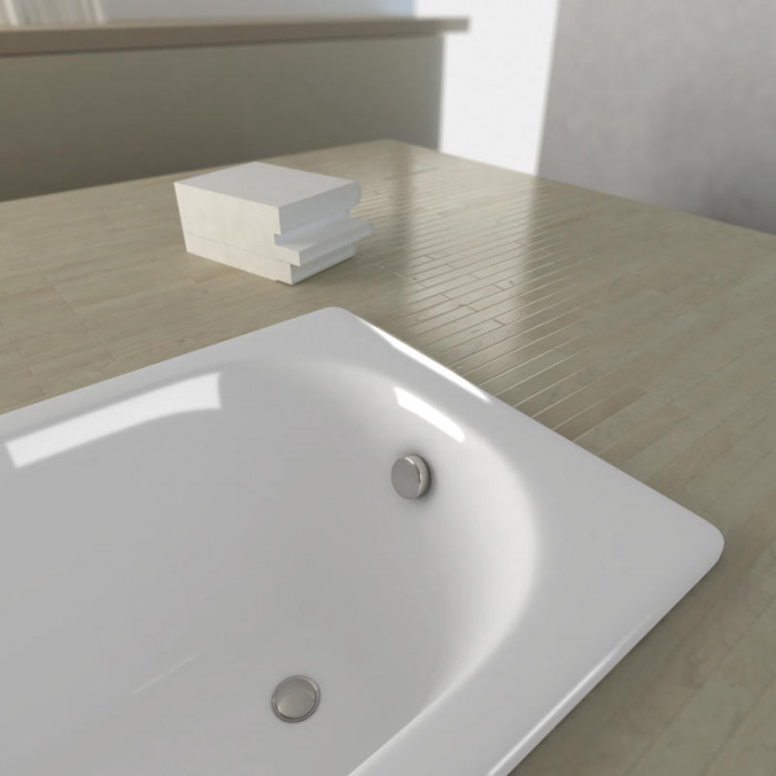 Ванна сталева SMAVIT CASSIA 170х70 в комплекті ноги до ванни SMAVIT 105