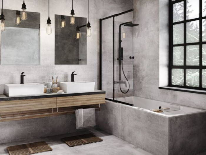 Ванна акрилова QUADRO SLIM 155х70 без ніг, БЕЗ отворів під ручки, без ручок