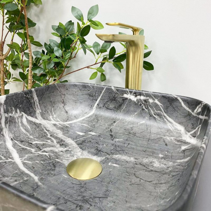 Умивальник (раковина) VBI ALGHERO BLACK ONYX MATT накладний