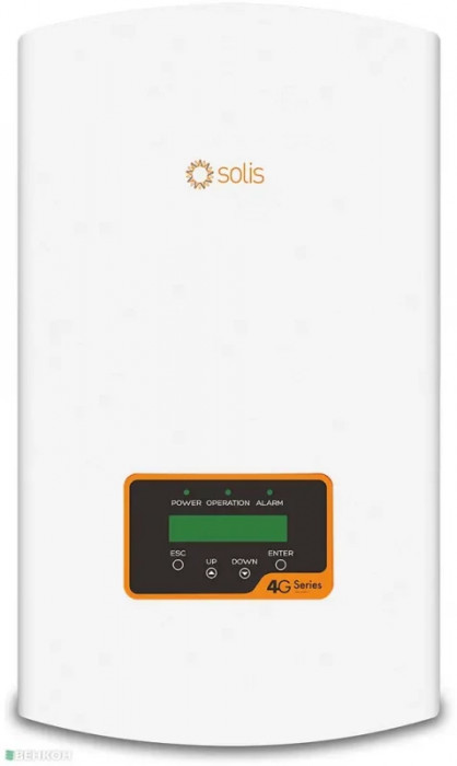 Інвертор мережевий Solis-5K-DC-4G (5 кВт, 3 фази, 2 MPPT)