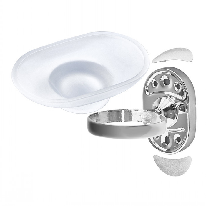 Мильниця настінна (скло) Zerix AFB-0102 (ZX5059)