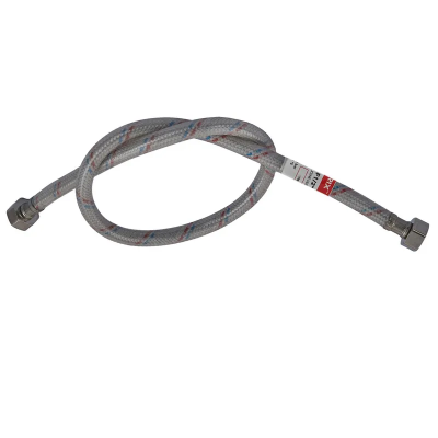 Гнучкий шланг для підключення води гайка 1/2'' - гайка 1/2'' (30 см) (силик. оболонка) Zerix (ZX3007)