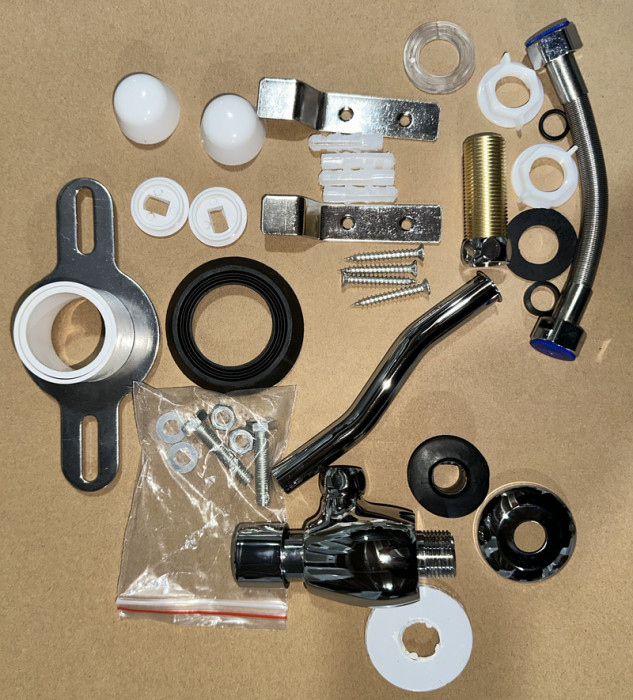 Пісуар підвісний Mixxus Premium BEVEL-1005 380x420x750mm з краном для пісуара (MP6664)