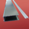 Двері у нішу розсувні KOER SR SD01-120x200-TR-07 прозоре скло EASY CLEAN 8мм графіт (KR5378)