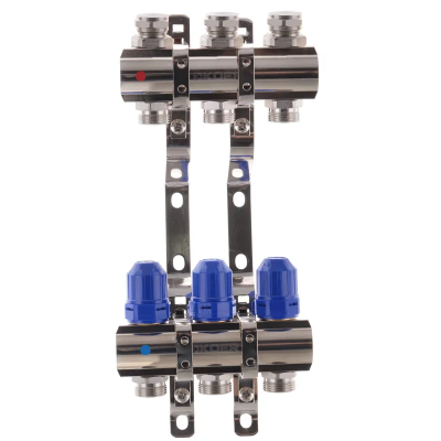 Колекторний блок з термостатіч. клапанами Koer KR.1100-03 1&quot;x3 ways (KR2629)