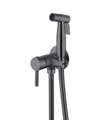 Змішувач для гігієнічного душу Mixxus SUS-333 Graphite (з лійкою) з нерж.сталі SUS304 (MI6565)